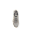 Sneakers atletiche grigie in poliammide riciclata