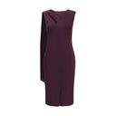 Purple Silk Cocktail Dress