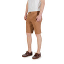 Beige Baumwoll-Bermuda-Shorts