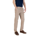 Beige Baumwoll Skinny Hose