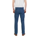 Pantaloni Skinny in Cotone Blu