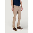 Beige Baumwoll Skinny Hose