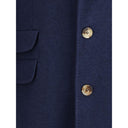 Cappotto in cashmere blu