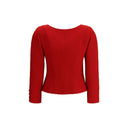 Chaqueta corta de tweed de lana lisa