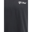 Schwarzes Baumwoll-T-Shirt