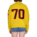 Gelbes Baumwoll-Sweatshirt