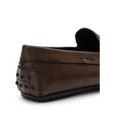 Brauner Leder Mokassin