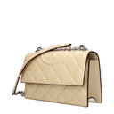 Beige Leder Umhängetasche