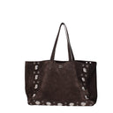 Borsa a tracolla in pelle marrone