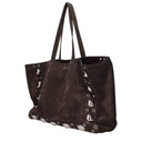 Borsa a tracolla in pelle marrone