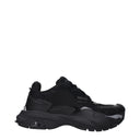 Schwarze Stoff-Sneaker für den Sport