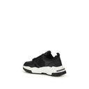 Scarpe da ginnastica atletiche nere in poliestere