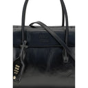 Black Calf Leather Bos Taurus Handbag