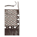 Bolsa de Ombro de Couro Marrom