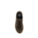 Braune Sneaker aus Gummi mit niedrigem Schaft