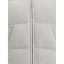 Chaqueta larga de cachemira gris