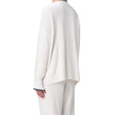Felpa bianca in cashmere