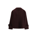 Bordeaux Fleece Wool Coat