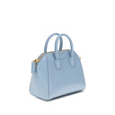 Borsa in pelle di vitello Bos Taurus azzurro chiaro
