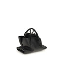 Schwarze Kalbsleder Bos Taurus Handtasche