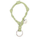 Green Leather Keychain