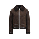 Chaqueta de cuero marrón
