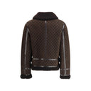 Chaqueta de cuero marrón