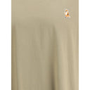 T-shirt beige in cotone