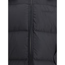 Black Polyester Full-Length Jacket