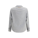 Camicia da uomo grigia in cashmere
