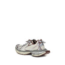 Gray Polyethylene Athletic Sneakers