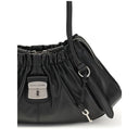 Borsa a spalla in pelle nera