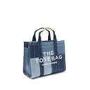 Borsa a spalla in cotone blu
