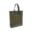 Bolsa de Ombro Verde de Couro de Bezerro Bos Taurus