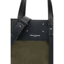 Bolsa de Ombro Verde de Couro de Bezerro Bos Taurus