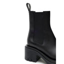 Black Leather Ankle Boots