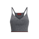 Top acanalado con cuello en V