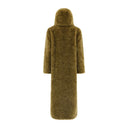 Cappotto verde in poliestere