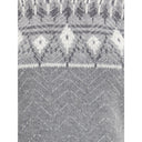 Felpa grigia in cashmere