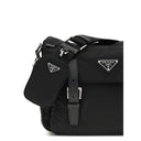 Black Polyamide Shoulder Bag