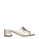 Sandálias Plataforma de Couro Dourado