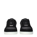 Black Leather Low Top Sneakers