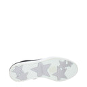 Schwarze Leder-Sneaker mit niedrigem Schaft