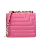 Pink Leather Shoulder Bag