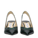 Grüne Leder High Heel Pumps