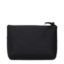 Schwarze Satin Clutch-Tasche