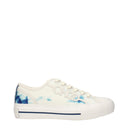 Beige Stoff Niedrig geschnittene Sneaker