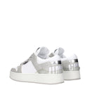 Baskets basses en cuir blanc