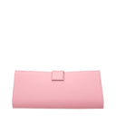 Pink Satin Clutch Bag