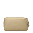 Bolsa Clutch de Nylon Bege